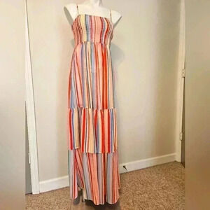 NEW! Jack by BB Dakota/Multi-color Tiered Maxi Dress/ Size XS